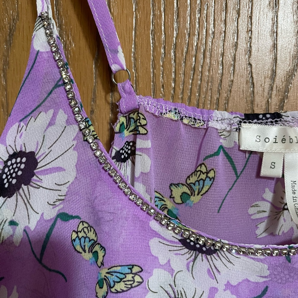 Soieblu Lavender Floral Camisole - Picture 4 of 6